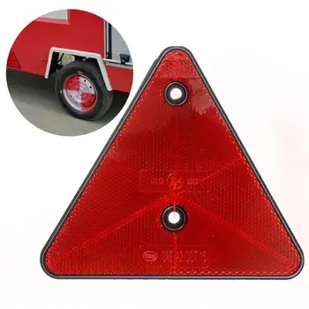 Trikampis Atšvaitas Raudoną šviesą Atspindinčios Trikampio Saugos Įspėjimas, Atšvaitai, Priekabos RV Kemperis Karavanas Sunkvežimis, Traktorius, Valtis Sunkvežimis