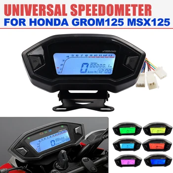 12V Motociklo LCD Skaitmeninis Indikatorius Spidometras Honda Grom 125 MSX125 vandeniui Ridos Velocimetro matuoklis