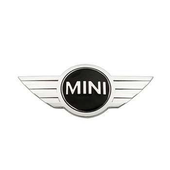 Automobilio Stilius anglies pluošto 3D Metaliniai Lipdukai, Emblemos Ženklelis Mini Cooper One S R50, R53 R56 R60 F55 F56 R57 R58 R59 R60