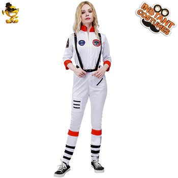 Moterų Astronautų Kostiumas Cosplay Balta Astronautas Kostiumas Motinos Astronautas Jumpsuit Kostiumas