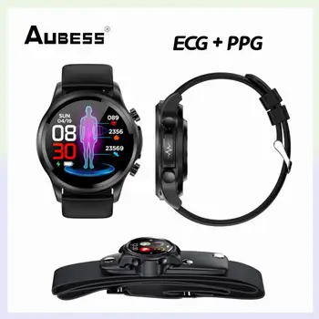 E400 EKG PPG Kraujo Gliukozės Smart Watch Vyrų IP68 Vandeniui Fitness Tracker Kūno Temperatūra, Širdies ritmas Sporto Smart Apyrankė