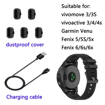 Kroviklis Garmin vivoactive 4 4S vivomove 3S S62 Venu smart watch priedai įkrovimo kabelis Fenix 7/7s/7X adapteris įkroviklis