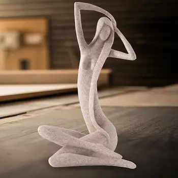 Modernaus Stiliaus Seksualus Grožio Paveikslas Miniatiūriniai Statula ilgaplaukis Moteris, Panele, Mergina, Vidaus Namų Apdailos Priedai Skulptūra