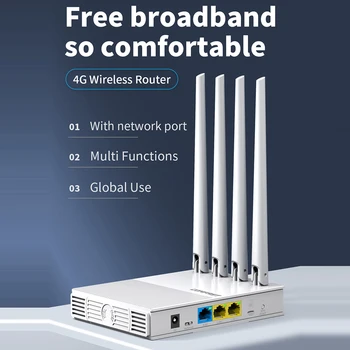 COMFAST E3 4G LTE 2.4 GHz FDD TDD TD-SCDMA, WiFi Maršrutizatorius 4 Antenos SIM Kortelės WAN, LAN Bevielio Tinklo Aprėptis Extender JAV Plug