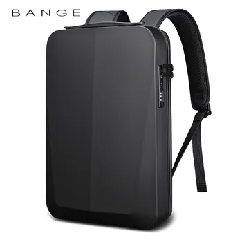 BANGE Nešiojamojo kompiuterio Kuprinė Vyrams Sunkiai Shell Naujas USB Įkrovimo Anti-stain Anti-vagis TSA Užraktas Vandeniui 15.6 colių Nešiojamas Kelionės Krepšys