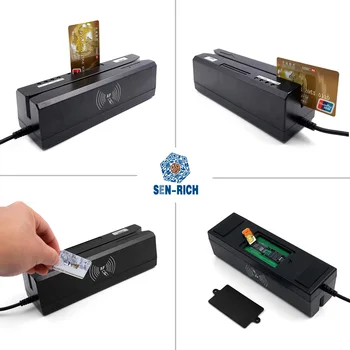 Pigūs USB All In One su Kelio 1/2/3 Magnetine Juostele Kortelių Skaitytuvas RFID/IC/PSAM kortelės skaitytojas ir rašytojas