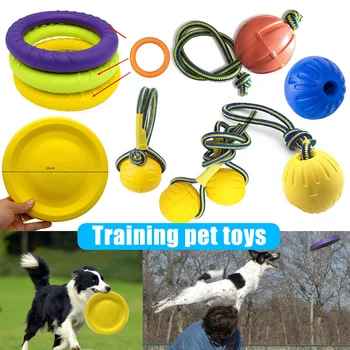 Plaukioja Diskai Naminių gyvūnų, Šunų Mokymo, Žiedo Nuėmiklio Atsparus Bite Plūduriuojantis Žaislas Šuniukas Lauko Žaidimų Žaisti Produktų JS22