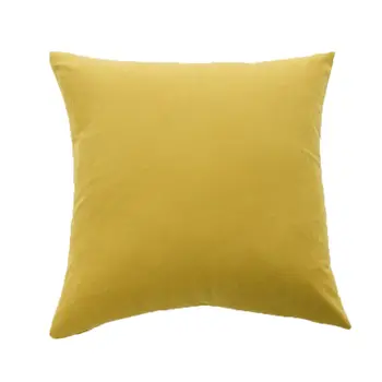 vientisos spalvos geltona oranžinė pagalvėlių apvalkalus 40*40 45*45 50*50 55*55 60*60cm nr. vidinės pagalvėlės pagalvių užvalkalus almofada už sofa-X100