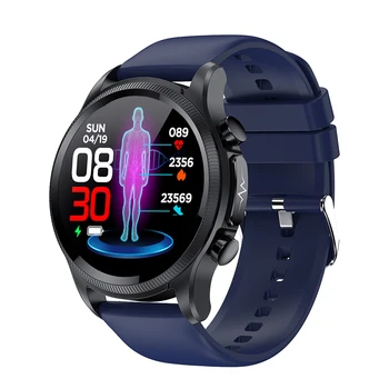 EKG PPG Smart Watch Vyrų Kraujo Gliukozės Stebėjimo Kūno Temperatūra Sveikatos Smartwatch IP68 Vandeniui Fitness Tracker Apyrankė