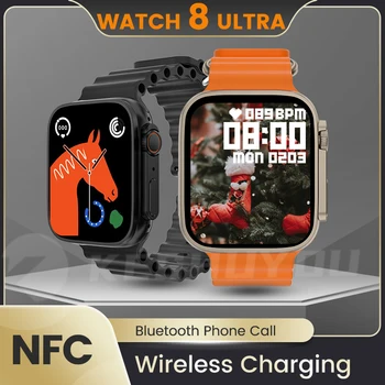 Smart Watch 8 ultra Naują Belaidžio ryšio Mokesčiai NFC Vyrai Moterys SmartWatch 8 Atsiliepti į Skambutį 60+ Sporto Rūšių Laikrodžių 8 PK IWO13 DT8 Max