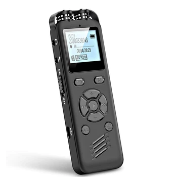16GB Skaitmeninis Diktofonas,Patobulinta Garso įrašymo su Perklausa,MP3 Grotuvas Paramos TRS 3.5 mm Mikrofoną už Paskaitas Posėdis