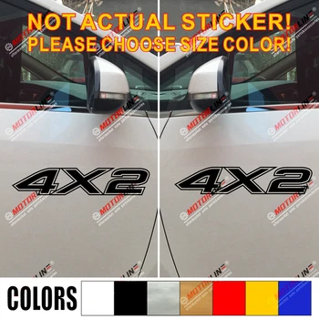 (2) 4X2 ne Kelių Automobilių, Sunkvežimių Lipdukas Lipdukas Automobilių Vinilo pasirinkti dydį, spalvą, nr. bkgrd