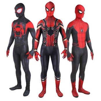 Helovinas Superhero Cosplay Voras Kostiumas Bodysuit Jumpsuit Lycra Ployester Spandex 3D Stiliaus Zentai Kostiumai Suaugusiems Vaikams