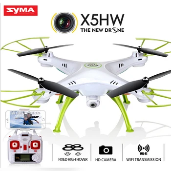 Originalus Syma X5HW (X5SW Atnaujinti) lenktynių selfie Dron FPV Quadrocopter drone su Kamera HD 2.4 G 4CH RC Sraigtasparnis wifi USB Žaislas