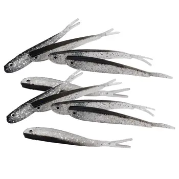 10 Vienetų Dirbtinės Minkštos Žvejybos Masalas, Tikroviški Žuvų Jaukai
