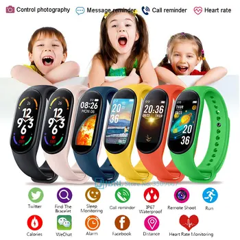 Naujas M7 Vaikai Skaitmeninis Žiūrėti Vaikams Laikrodžiai Berniukų, Mergaičių LED Elektroniniai Riešo Žiūrėti Sport Fitness Tracker Laikrodį Už 10-18 metų