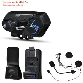 Fodsports M1-S Pro Motociklo Šalmas, Ausinės Bluetooth 5.0 Domofonas laisvų Rankų įranga su Clip Mikrofonas Priedai Ausinės