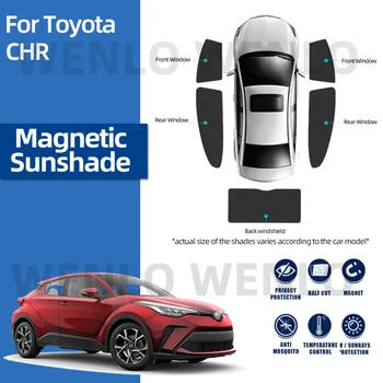 Toyota CHR -2017 Vidaus nuo Saulės, Automobilio Saulės Pavėsyje, Galinio Lango Užuolaida Magnetinio skėtį nuo saulės Akies priekinio, galinio Stiklo Antveidis Stiklo Skydas