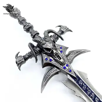 WOW Frostmourne Kardas Lich King Pasaulio Ašmenys Arthas Warcraft Ginklas Mini Metalo Replika Peilis Modelis Parduoti Originalas