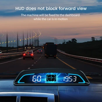 G3 GPS Automobilių HUD Spidometras Head Up Display Automobilių Spidometro Smart Skaitmeninio Signalo Priminimas Metro Tesla HUD Ekranas