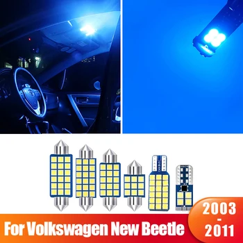 Volkswagen VW New Beetle 2003 m. 2004 m. 2005 m. 2006 m. 2007-2010 m. 2011 m. 4pcs Canbus Automobilio LED Interjero Kupolo Žibintas Kamieno Šviesos Priedai